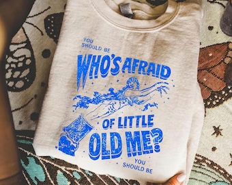 Who's Afraid Comfort Colors Tee, Vintage Horror Grunge Shirt