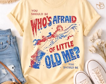 Who's Afraid Little Old Me Shirt, Grunge Tee, Indie Lyric T-Shirt