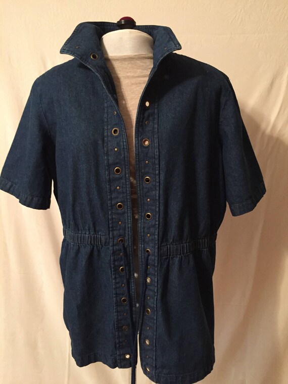 womens denim utility jacket
