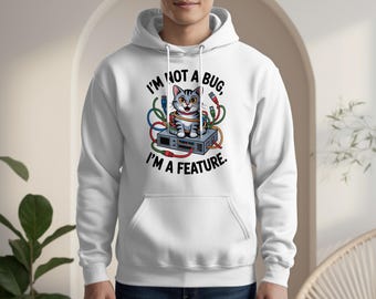 Sweat à capuche drôle programmeur chat : cadeau de codage humoristique pour les développeurs