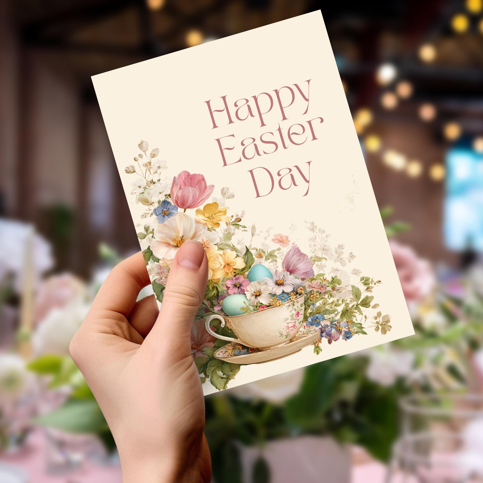 Spring Luncheon Invite Editable Easter Lunch Invitation, Floral Easter Brunch Invite, Vintage ...