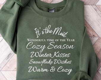 Christmas Shirt, Christmas Sweater, It's The Most Wonderful Time Of The Year, Christmas Shirt, Christmas Shirt for Unisex Christmas Sweater