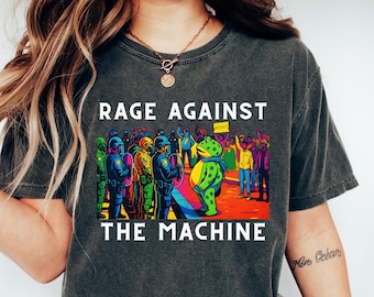 Rage Against The Machine Shirt, Anti ICE Protest Shirt! Portland Frog Protest Shirt, Anti Fascism Shirt, Anti Trump Shirt, Portland Frog
