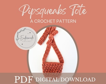 Pipsqueak Crochet Tote Pattern: Small Child Bag (PDF Pattern)