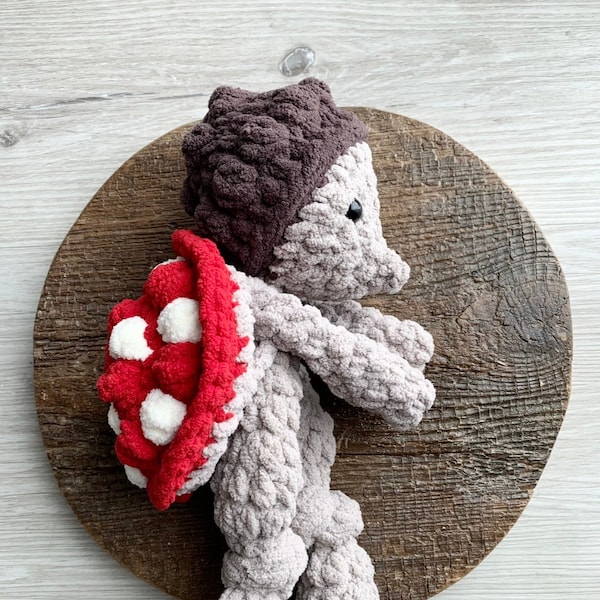 Mini crochet hedgehog lovey, crochet hedgehog, crochet lovey, Hallie Hedgehog lovey, crochet lovey toy, crochet lovey animal, hedgie lovey