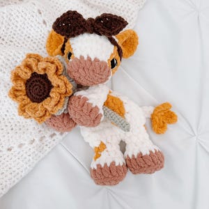 Cow lovey, crochet cow, crochet lovey, cow snuggler, crochet snuggler, crochet cow snuggler, nursery cow, cow amigurumi, nursery decor, Cow