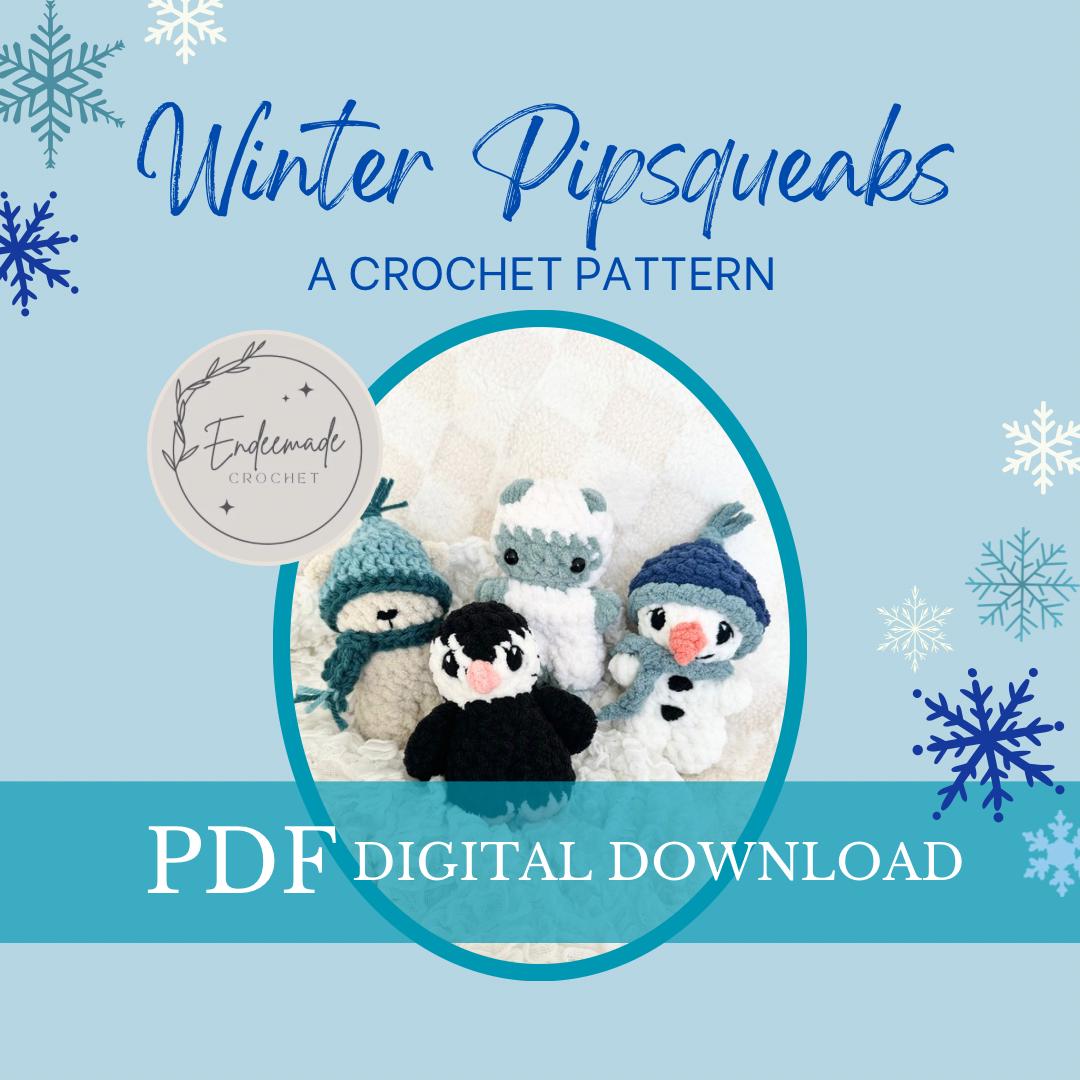 Winter Pipsqueaks Crochet Pattern: Polar Bear