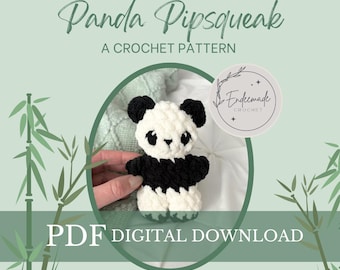 Panda Pipsqueak Crochet Pattern: Paisley the Panda (PDF Pattern)