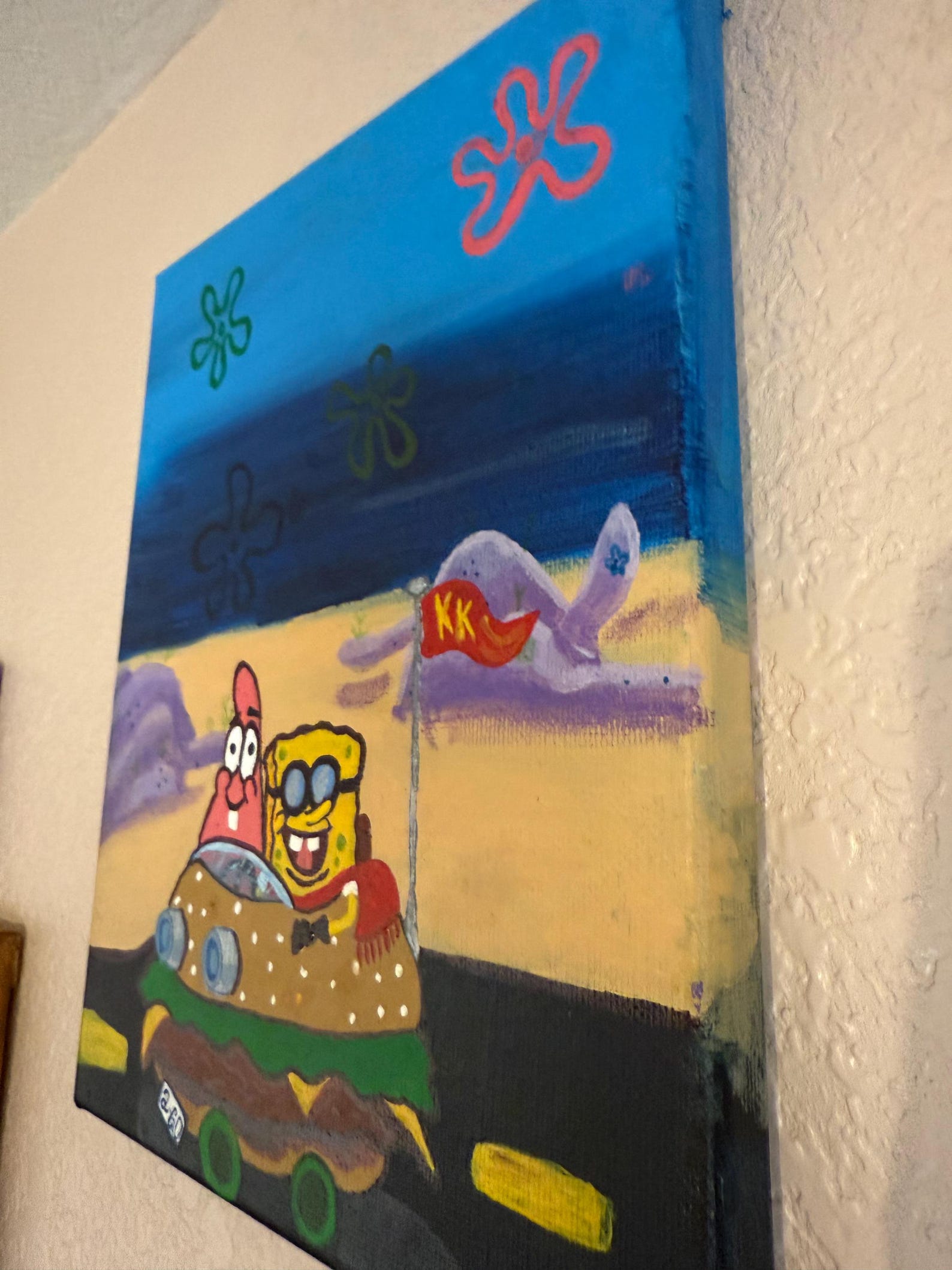 Spongebob Acrylic Painting - Etsy
