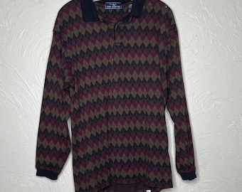 Vintage John Ashford-shirt, maat Large