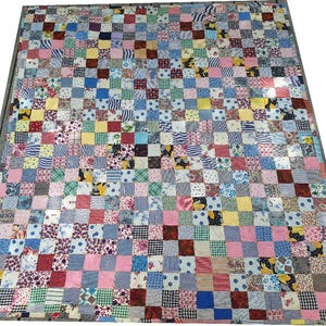 One-of-a -Kind, Pennsylvania Vintage Handmade Patchwork Quilt