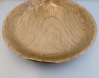 Hand-Turned Spalted Maple Bowl – Natural Edge Accent Decorative Wooden Bowl
