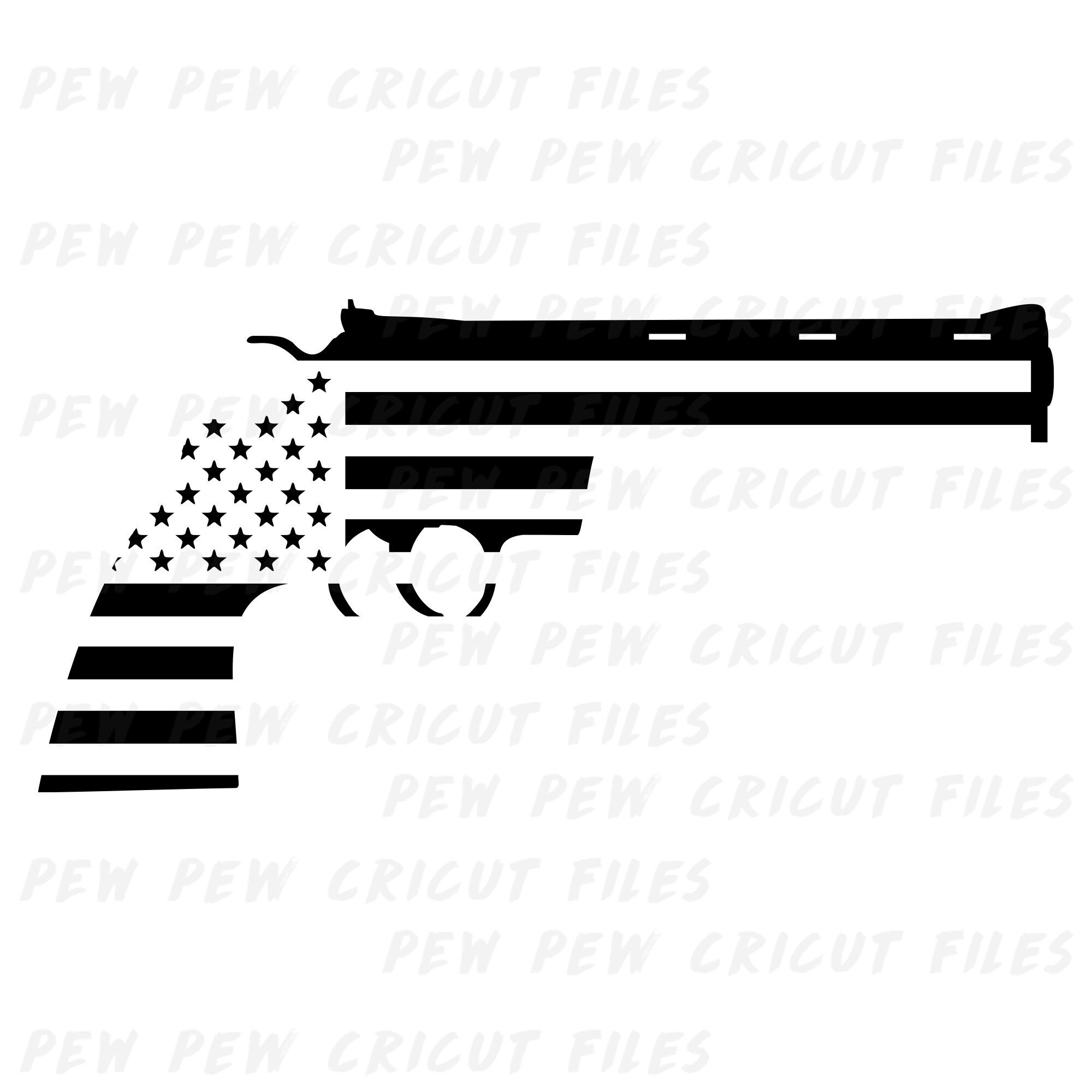 Colt Python USA SVG - Gun Cricut Files - Colt Silhouettes - Handgun ...