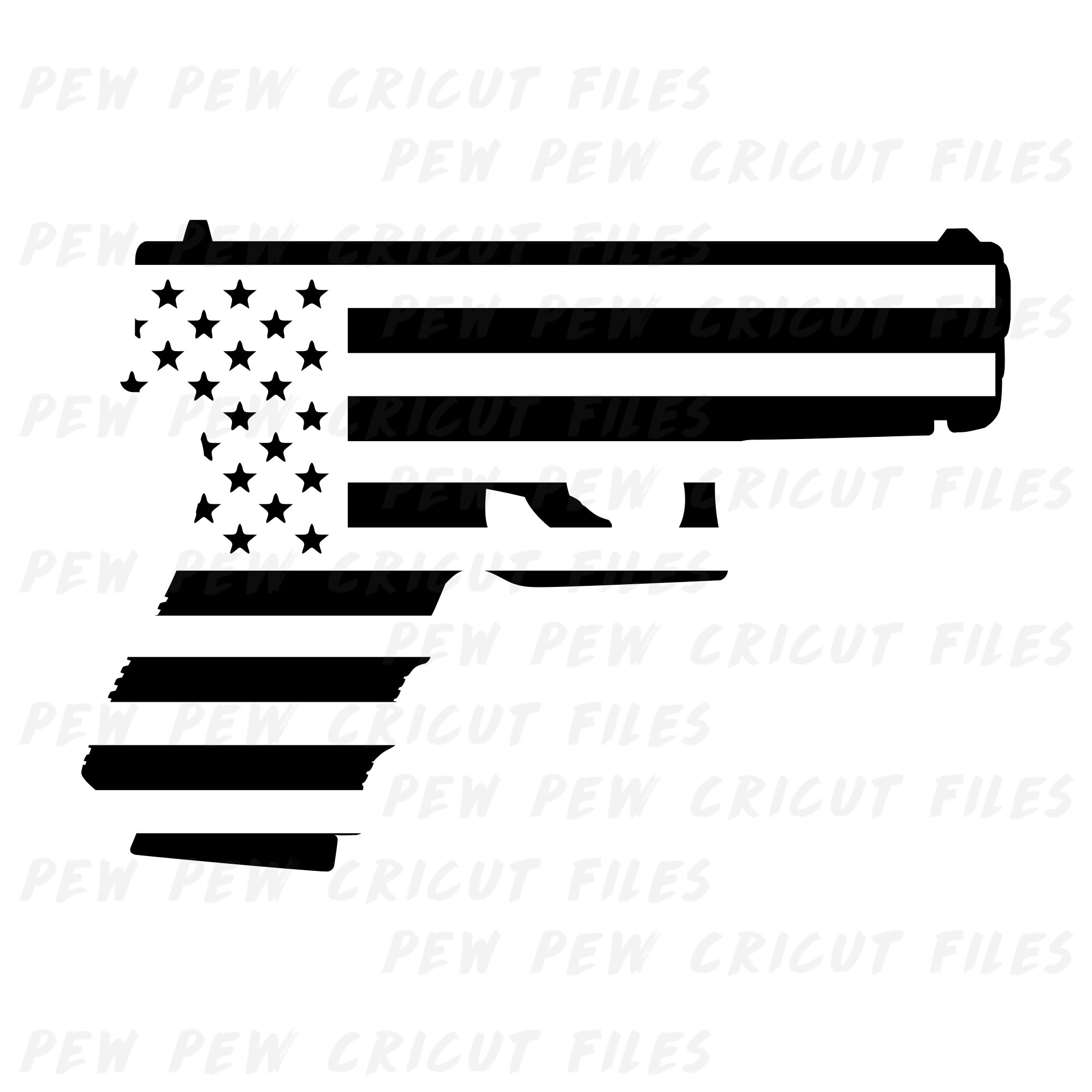 Glock 19 Usa Svg Gun Cricut Files Glock Silhouettes Etsy