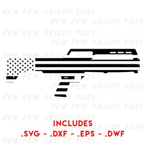 KelTec KS7 ショットガン USA SVG - ガン Cricut ファイル - KelTec シルエット - ショットガン ベクター - アメリカ国旗
