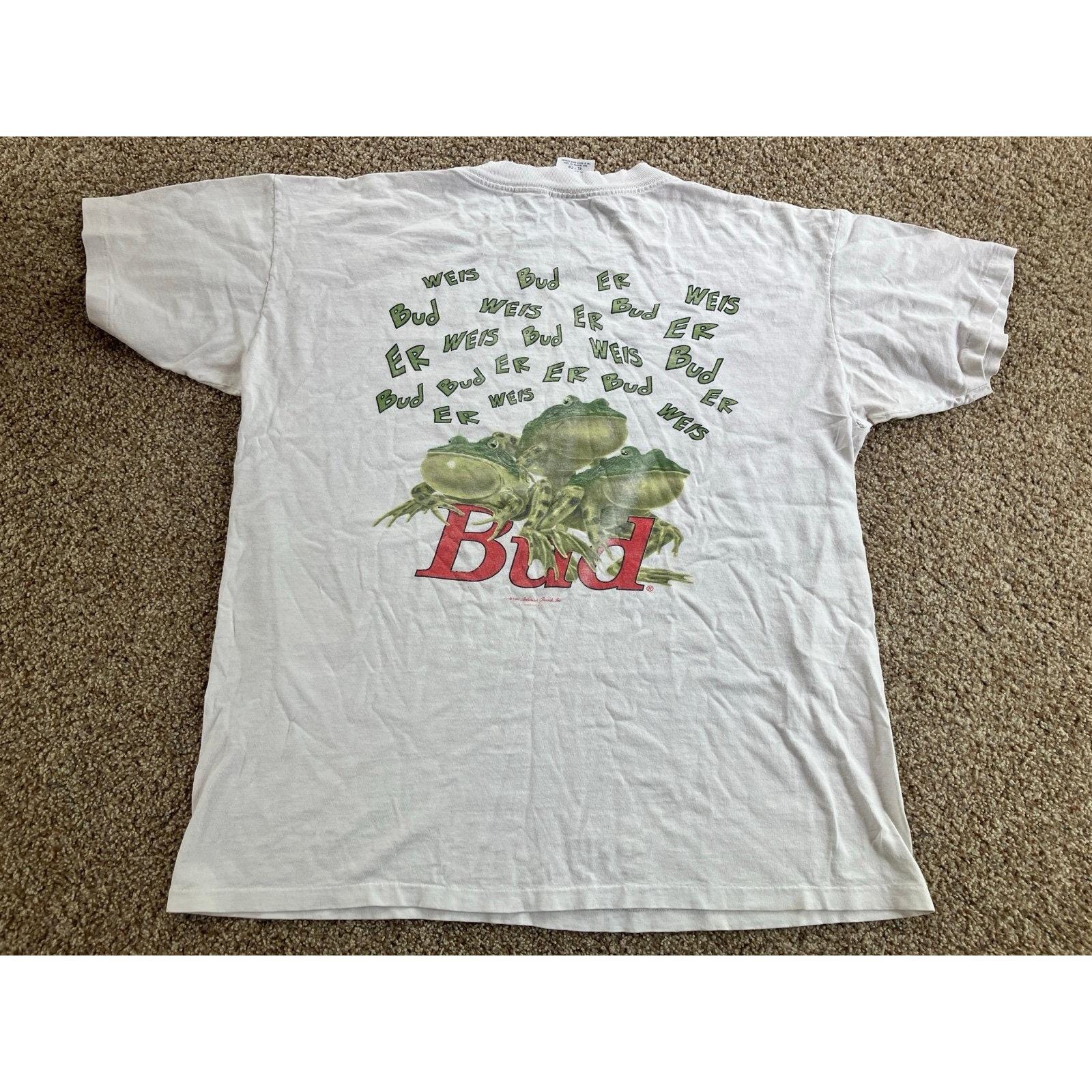 Budweiser Frog Tshirt - Etsy