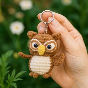 Owl Amigurumi Crochet Pattern, Cute Owl Plush DIY, Crochet Animal Toy Pattern PDF, Owl Crochet Pattern, Owl Amigurumi