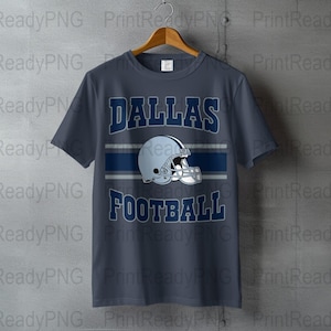 Dallas Football PNG, Digital Download, American Football Design, Sports PNG, Football Helmet, Team Spirit Design, Instant Download