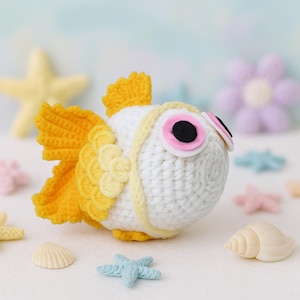 Crochet Fish Amigurumi Pattern | Cute Goldfish Plush DIY Tutorial | PDF Instant Download