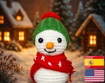 Crochet Snowman Amigurumi Pattern | Christmas Snowman PDF Tutorial | Winter Crochet Doll Pattern | Easy Holiday Crochet Pattern