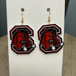 Big Red Earrings