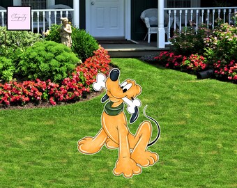 Pluto Birthday Party Cutout, Mickey Mouse Theme (Digital File)