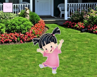Boo Monster Inc Birthday Cutout, Party Backdrop (Digital Cutout)