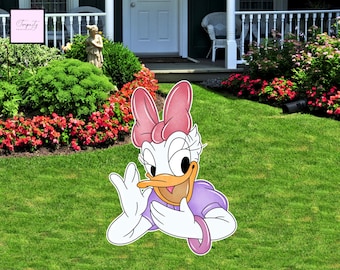 Daisy Duck Cutout, Lifesize Yard Sign (Digital File)