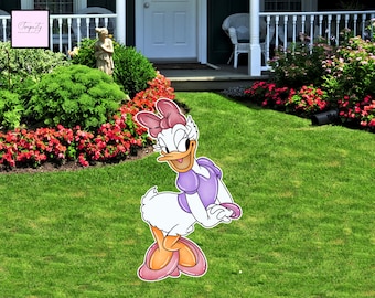 Daisy Duck Birthday Cutout, Party Decor (Digital Download)
