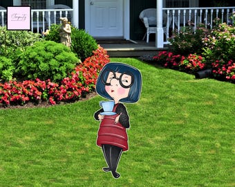 Incredibles Edna Mode-uitsparing, decoratie verjaardagsfeestje (digitale download)