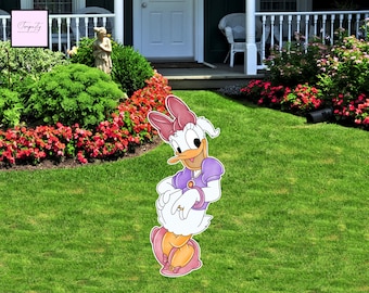Daisy Duck Yard Cutout, Party Decor (Digital Cutout)