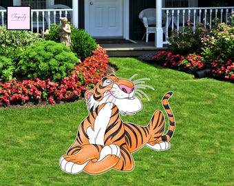 Livre de la jungle découpé de Shere Khan, décoration de fête (téléchargement numérique)