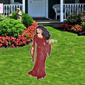 Mother Gothel Cutout, Tangled Birthday Party Decor (Digital Download)