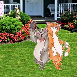 digital aristocats cutout, aristocats Birthday backdrop party  cutouts standees cutout props, yard cutout, digital cutout, Baby shower decor
