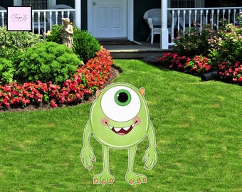 Mike Monster Inc. Cutout, Party Decor Backdrop (Digital Cutout)