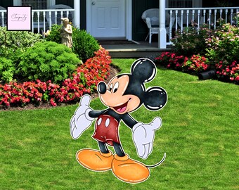 Mickey Mouse Birthday Cutout, Party Decor (Digital Download)