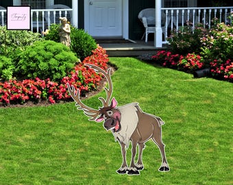 Sven Frozen Cutout, Party Decor, Baby Shower Backdrop (Digital Download)