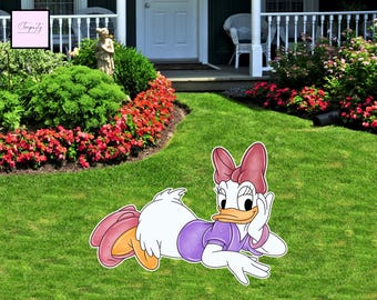 Daisy Duck Birthday Cutout, Party Decor (Digital Download)