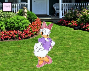 Daisy Duck Birthday Party Cutout, Baby Shower Decor (Digital PNG File)