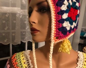 Baclava crochet hat multicolor