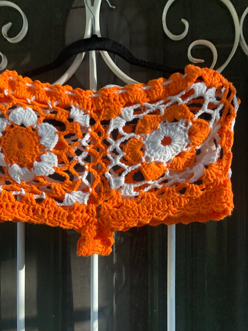 Crochet Bikini Shorts Granny Pattern Flowers Bikini Swimwear Etsy