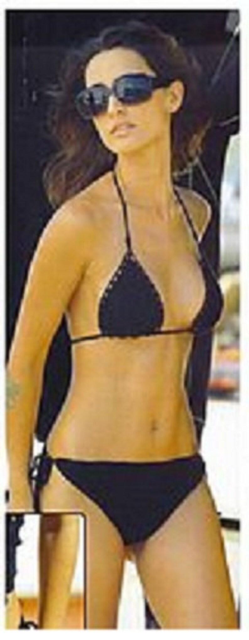 Vintage Crochet Woman Swimsuit Bikini 3 in one Pattern only in PDF Files image 2