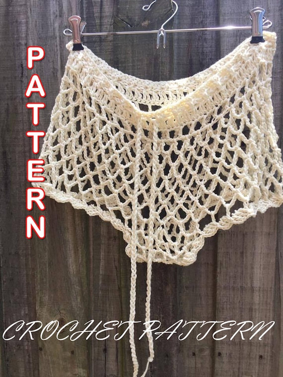Crochet Fishnet Bikini shorts, Pattern Instruction, Tutorial + Video