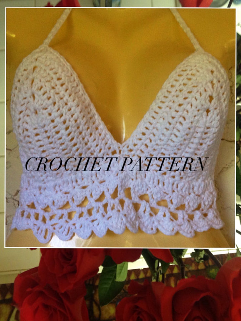 Crochet Sexy Hobo Halter top Pattern in PDF. | Etsy