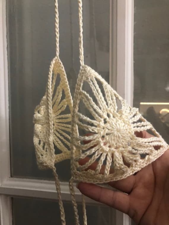 Crochet Bikini Top Pattern PDF | Mercerized Cotton | DIY Swimwear | Pattern Only