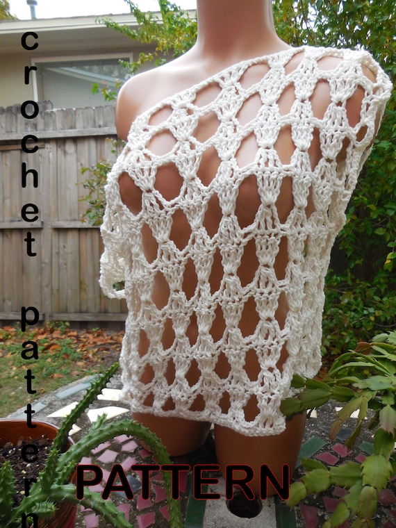 Trendy Crochet Top PDF Pattern - Perfect Cover Up for Summer