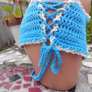 Crochet Pattern Bikini shorts, most size fits all, with lace at the sides swimwear image 8