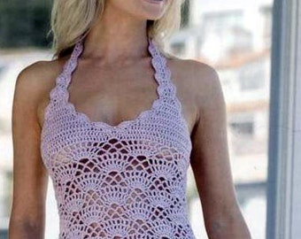 Summer  Lavander Crochet TOP,Pattern with Chats only and information on yarn and stitches.   Only  in PDF files