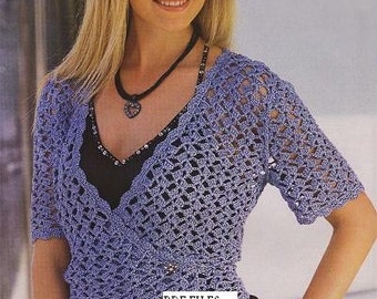 Woman summer cardigan cover up Pattern only, PDF Files