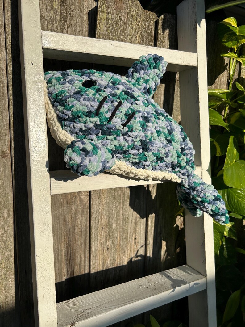 Adorable Stuffed Shark Toy Chunky Amigurumi Design Etsy